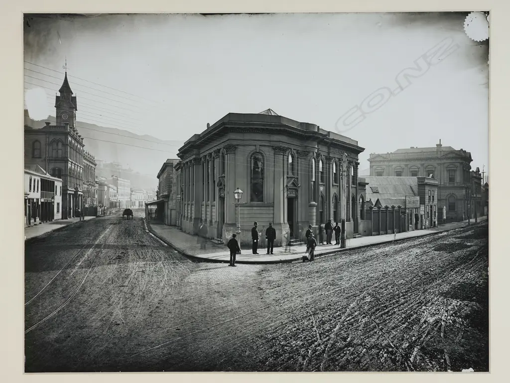 James Bragge (1833-1908) ‘Bank of New Zealand, 1879', c.1985, photographic print, 293 x 377mm Image 1++